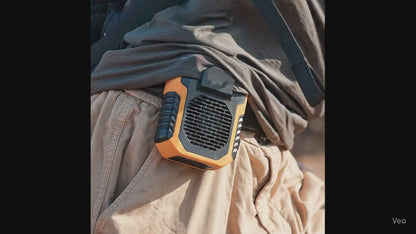 Portable Waist Fan, Shirt Fan Rechargeable Speed Powerful Belt Fan with RPM Personal Cool Clip Fan