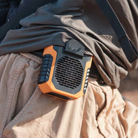 Portable Waist Fan, Shirt Fan Rechargeable Speed Powerful Belt Fan with RPM Personal Cool Clip Fan